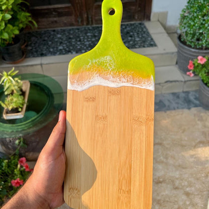 Personalized Set of 3 Charcuterie Board, Custom Cutting Board Resin and Wood Cheese Board, Kitchen and Dining, Epoxy Resin Art New Home Gift