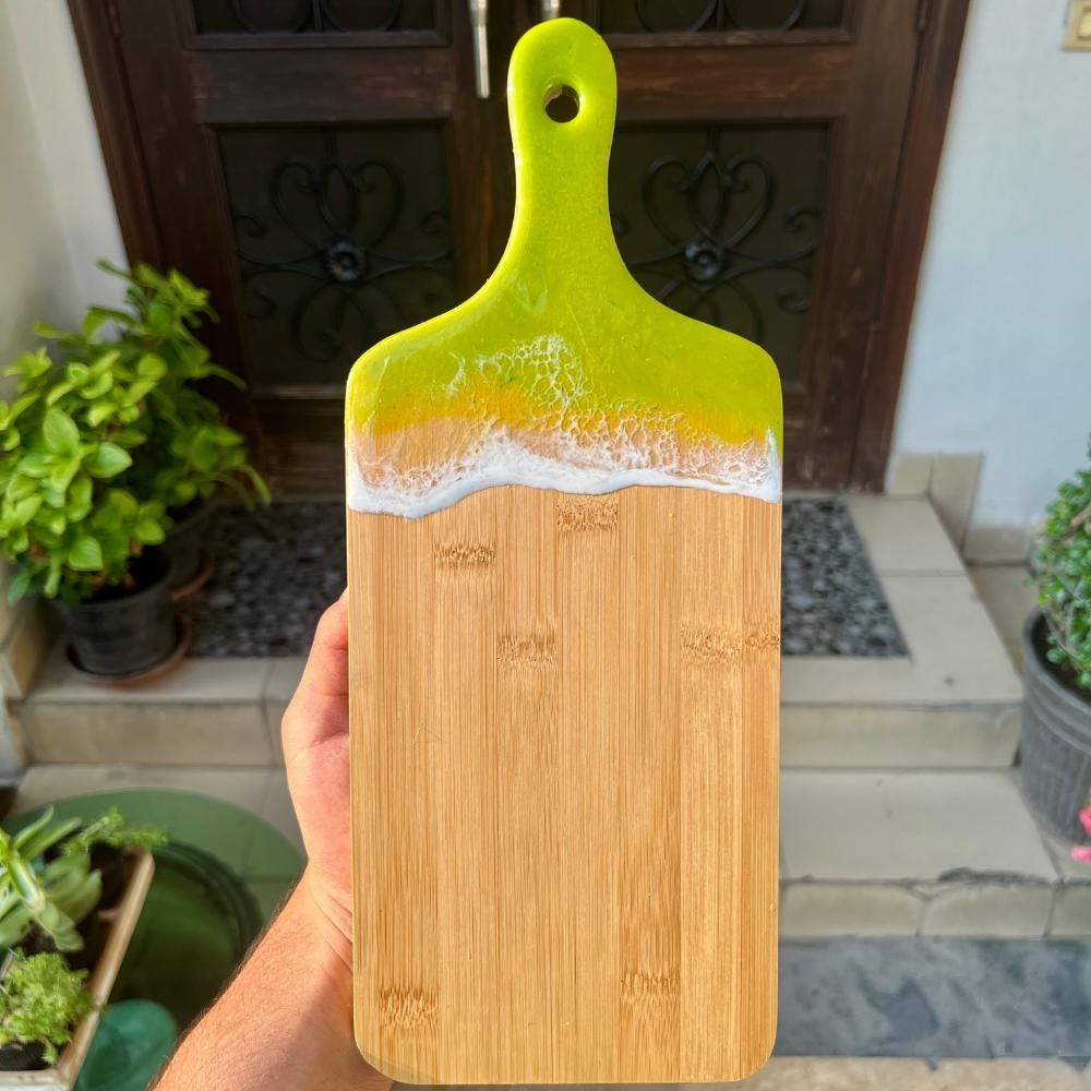 Personalized Set of 3 Charcuterie Board, Custom Cutting Board Resin and Wood Cheese Board, Kitchen and Dining, Epoxy Resin Art New Home Gift