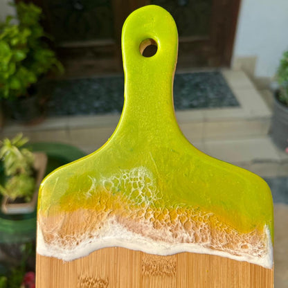 Personalized Set of 3 Charcuterie Board, Custom Cutting Board Resin and Wood Cheese Board, Kitchen and Dining, Epoxy Resin Art New Home Gift